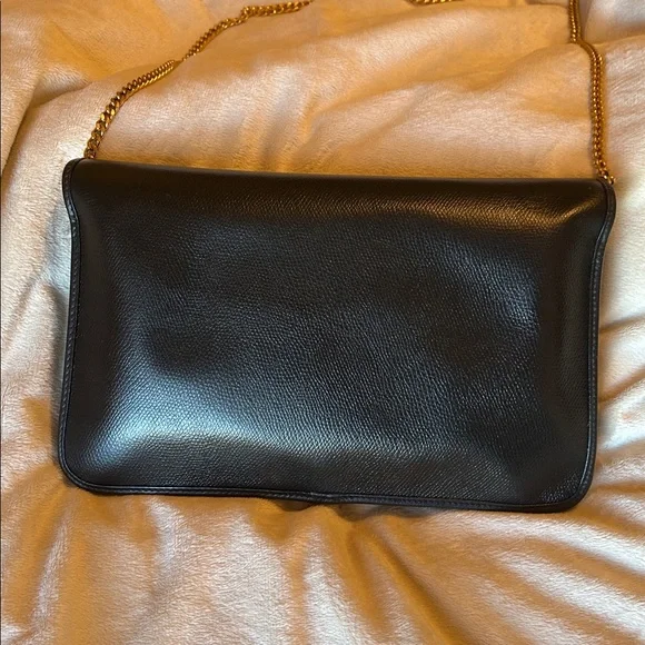 Dior Black Grain Leather Chain Crossbody Shoulder Bag - Picture 3 of 13